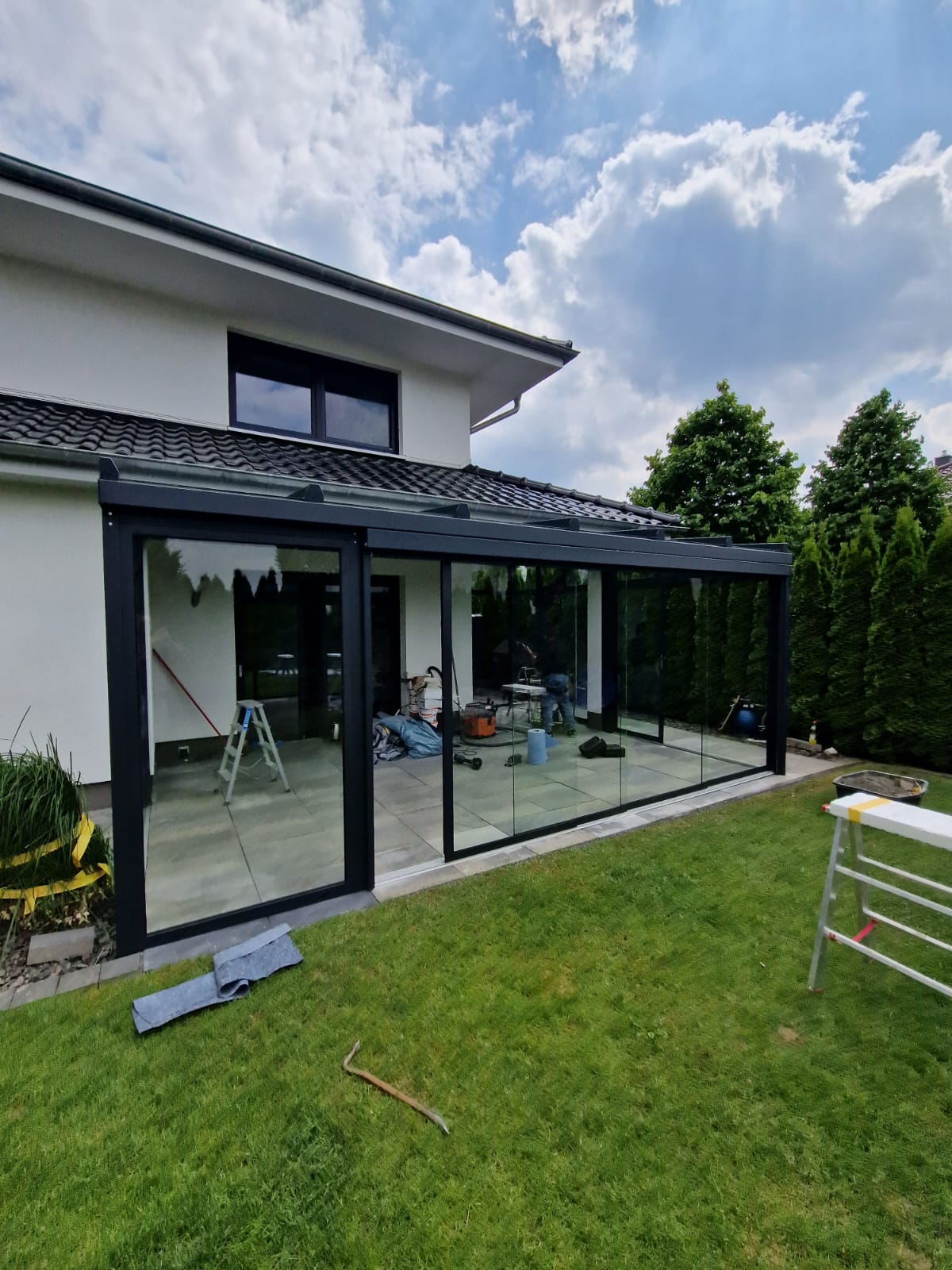 Terrassendach von außen